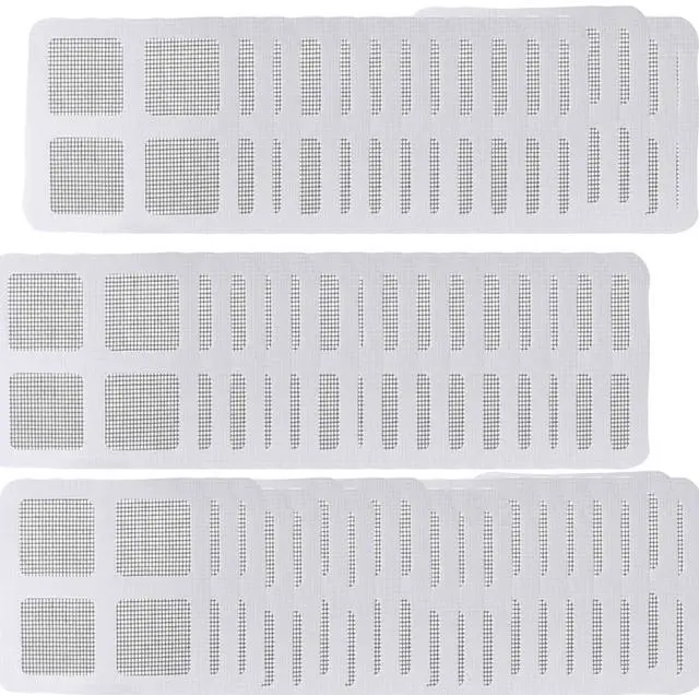 Main image of 50 PCS Disposable Hair Catcher Shower Drain Cover Adhesive Mesh Stickers for Bathroom Bathtub Laundry Sink Kitchen Disposable Drain Covers Hair Trap Sticker for Human and Pet Hair
