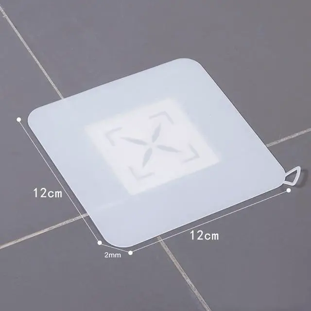 Alt view image 6 of 7 - Silicone Tub Stopper Floor Drain Cover, 2 Pieces Sewer Anti-Odor Mat Deodorizing Drain Plugs for Kitchen, Bathroom and Laundry(5x5 inch)