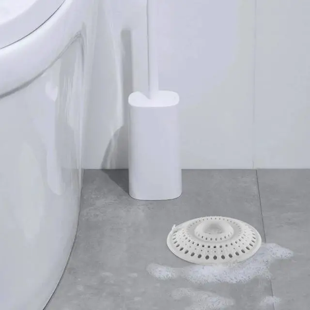 Alt view image 6 of 7 - Self-Sealing Hair Catcher for Multiple Drain Sizes, White (1 Pack)