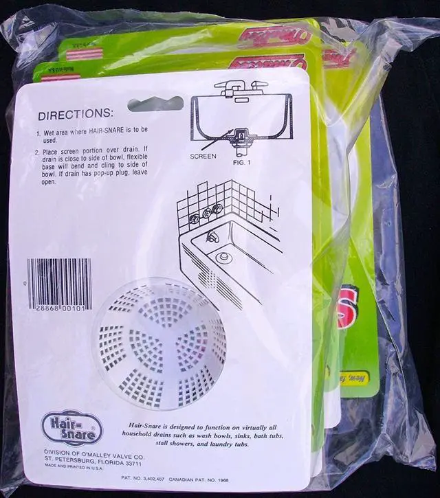 Alt view image 4 of 4 - Hair Snare Drain Cover Universal - White (2 Pack)