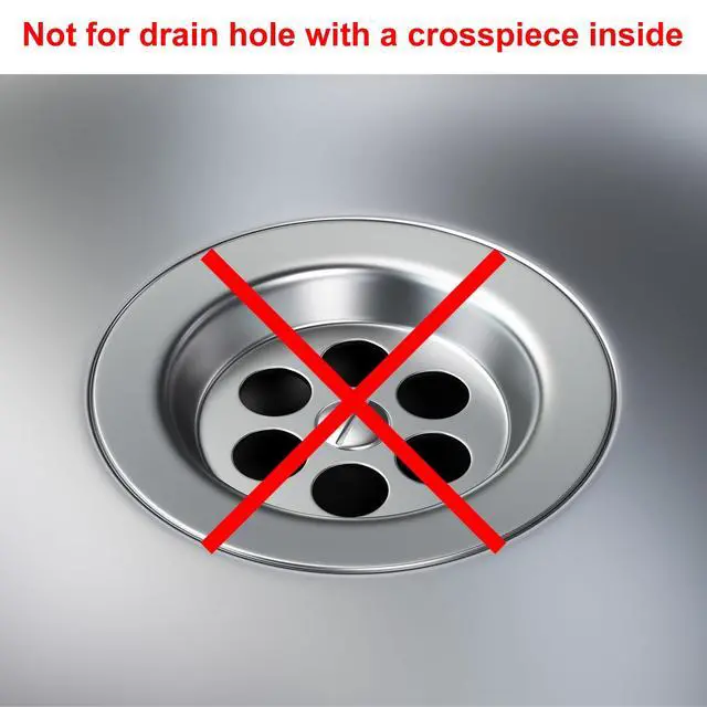 Alt view image 6 of 7 - 2 Pack Shower Drain Strainer, 2" x 2.5" Stainless Steel Floor Drain Strainer Deep Sink Hair Catcher for Kitchen Bathroom Balcony Floor Drain, Fit Hole Size from 1.57" to 2.56"