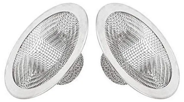 Main image of Drain Hair Catcher,Mesh Metal Sink Strainer Set of 2,Fits for Bathroom Bathtub Wash Basin Hole Shower Drains(2.75" Top / 1")