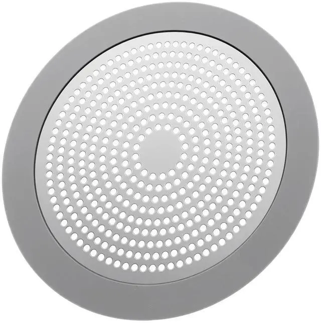 Main image of Flat Shower Drain Hair Catcher 5.7in Steel Shower Drain Cover Hair Catcher
