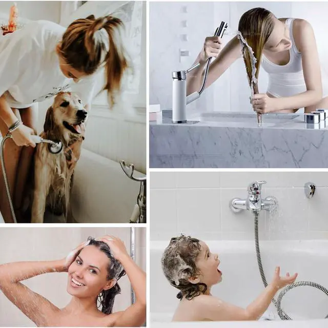 Alt view image 7 of 7 - 2PCS Hair Catcher Shower Drain/Strainer/Cover/Filter/Trap, Bathtub Drain Cover Hair Catcher, Hair Stopper for Bathroom Sink/Floor Drain, Stainless Steel and Silicone Drain Strainer, Gold