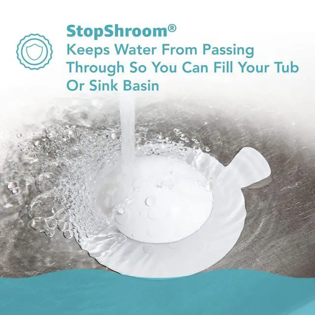 Alt view image 2 of 7 - The Ultimate Universal Drain Stopper Plug for Bathtub, Bathroom, and Kitchen Sink Drains (White)