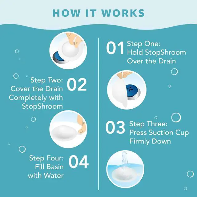 Alt view image 5 of 7 - The Ultimate Universal Drain Stopper Plug for Bathtub, Bathroom, and Kitchen Sink Drains (White)
