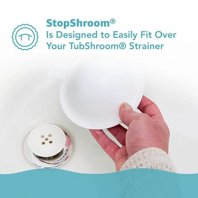 Alt view image 7 of 7 - The Ultimate Universal Drain Stopper Plug for Bathtub, Bathroom, and Kitchen Sink Drains (White)