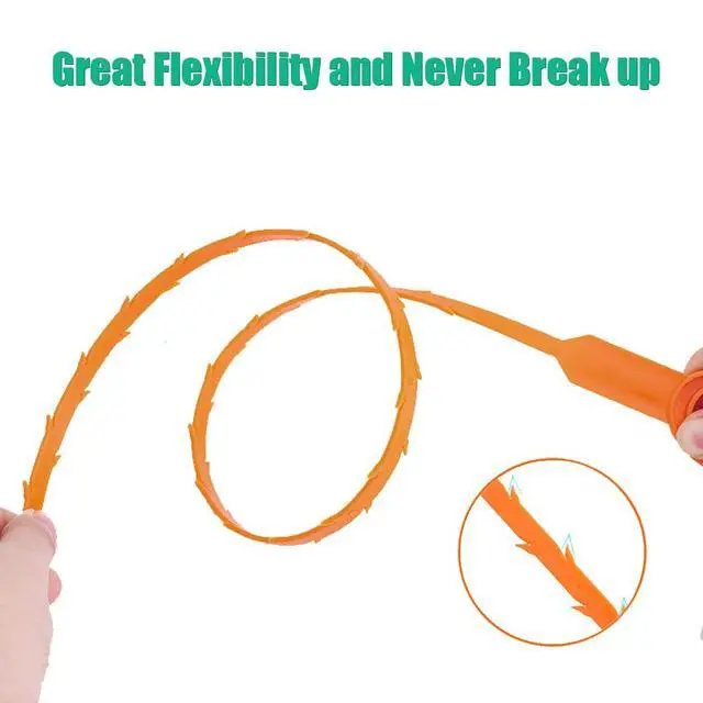 Alt view image 4 of 6 - Drain Snake Hair Drain Clog Remover - 3 Pack Shower Snake Sink Unclogger Tool with Exquisite Packaging
