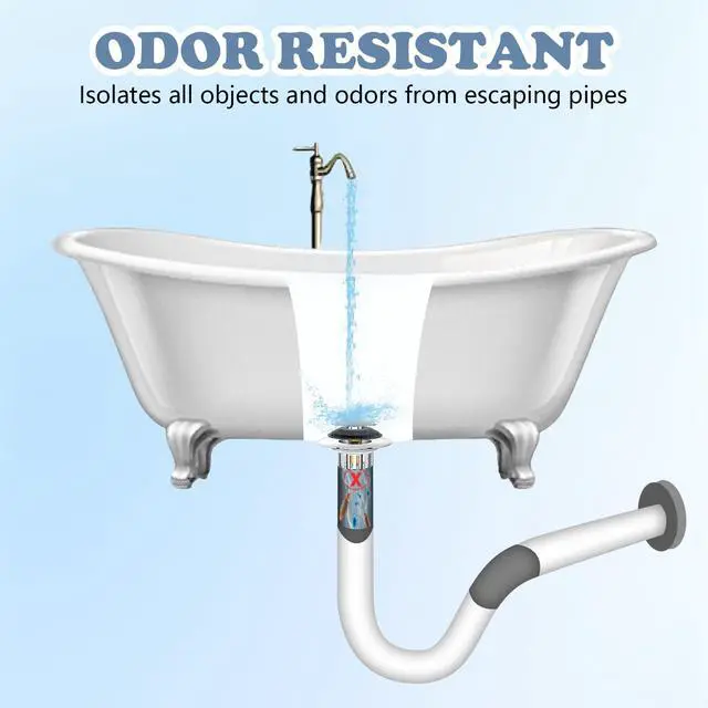 Alt view image 4 of 7 - 3 in 1 Bathtub Drain Stopper Bathtub Drain Hair Catcher, Pop-up Tub Stopper with Effective Filter Basket, Anti-Clogging Bathtub Drain Plug Bath Tub Stoppers for 1.45-1.8" Drain Shoe