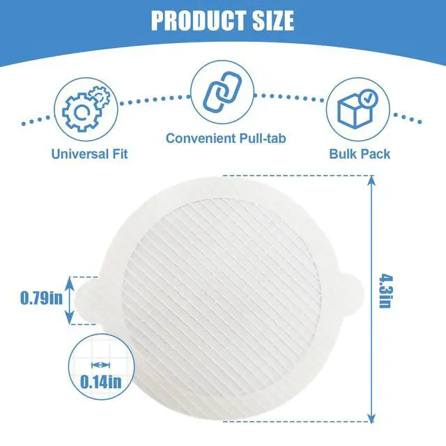 Alt view image 2 of 6 - 30 Pack Disposable Shower Drain Hair Catcher Hair Trap Drain Covers 4.3 Extra-Wide Mesh Hair Catcher for Shower, Sink, Laundry & Bathtub