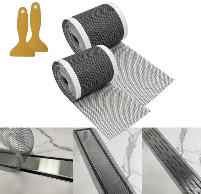 Main image of 2 PCS Linear Shower Drain Hair Catcher,3.5" X33FT