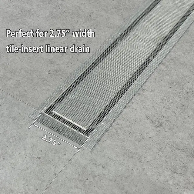 Alt view image 6 of 7 - 2 PCS Linear Shower Drain Hair Catcher,3.5" X33FT