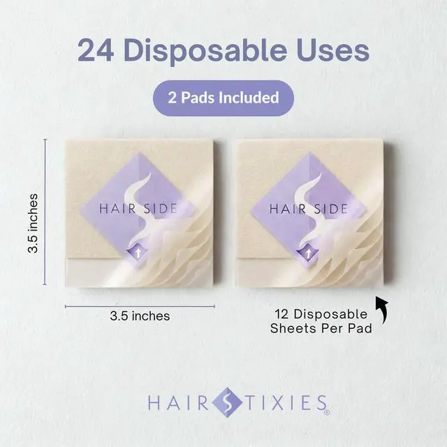 Alt view image 5 of 7 - Shower Hair Catcher - Disposable Adhesive Hair Collector Pads for Wall, Shower & Tub - Prevents Hair Clogs & Drain Blockages - 2-Pack (24 Sheets Total, 12 per Pad)