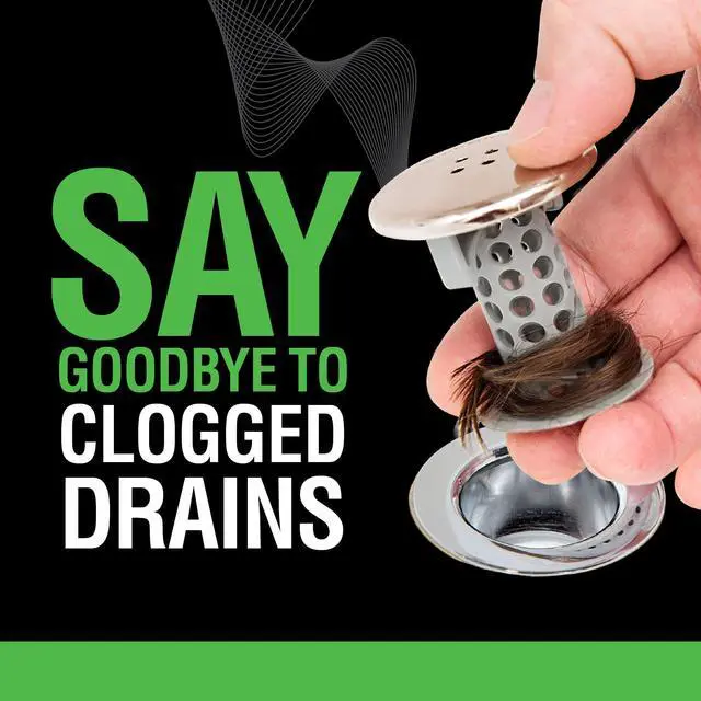 Alt view image 2 of 7 - Revolutionary Bathroom Sink Drain Protector Hair Catcher, Strainer, Snare, Nickel Edition