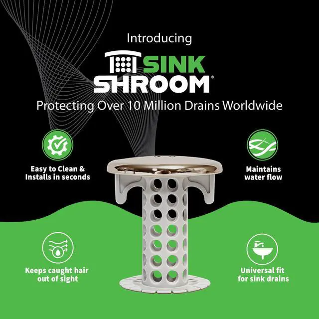 Alt view image 3 of 7 - Revolutionary Bathroom Sink Drain Protector Hair Catcher, Strainer, Snare, Nickel Edition