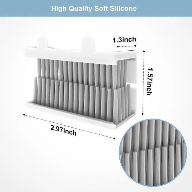 Alt view image 3 of 6 - Hair Catcher, Reusable Shower Wall Hair Collector Hair Trap for Drain Protector, Silicone Hair Catcher for Bathroom Bathtub
