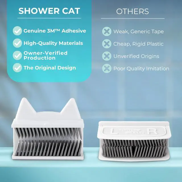 Alt view image 4 of 7 - Shower Hair Catcher for Wall Hair Collector for Shower & Tub, Shower Hair Trap Keeps Loose Hair Off Shower Wall & Out of Drain, Reusable Hair Catcher for Shower Wall, 3M Adhesive