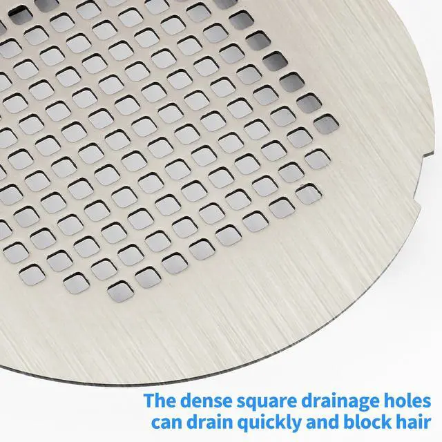Alt view image 4 of 6 - Shower Drain Cover, Drain Hair Catcher Snap-in Replacement Strainer
