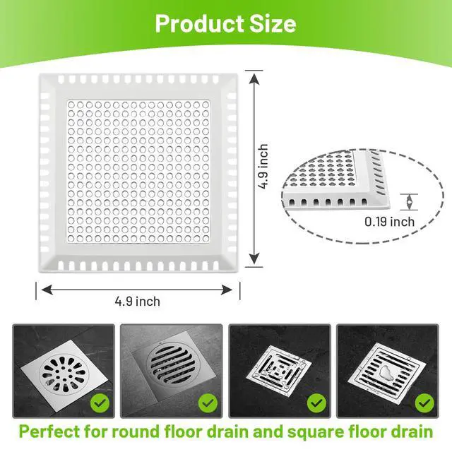 Alt view image 2 of 7 - Drain Hair Catcher,Shower Drain Cover Hair Catcher Shower Strainer