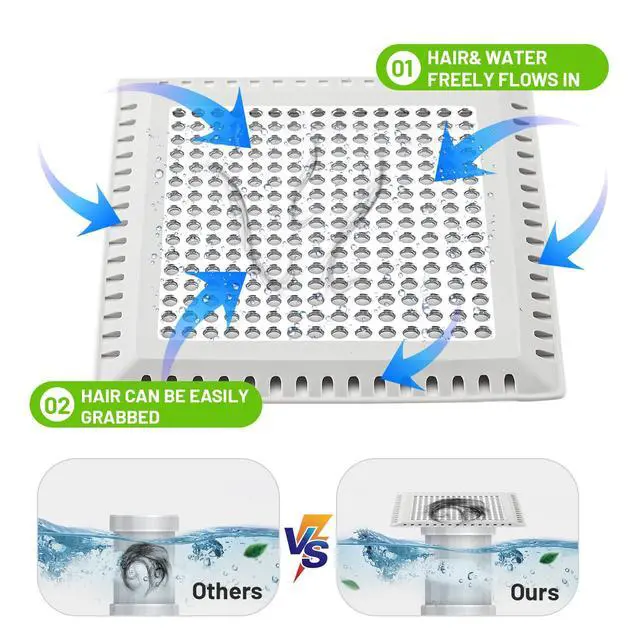Alt view image 5 of 7 - Drain Hair Catcher,Shower Drain Cover Hair Catcher Shower Strainer