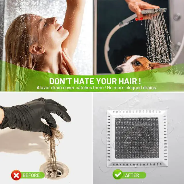 Alt view image 7 of 7 - Drain Hair Catcher,Shower Drain Cover Hair Catcher Shower Strainer