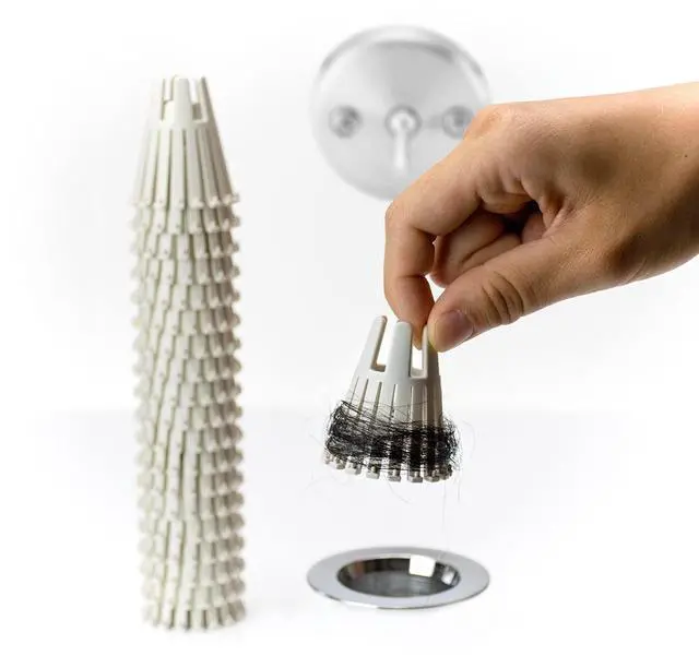 Main image of 20 Pack | Bathtub Hair Catcher Strainer Trap for Standard Size 1.75 inch Tub Drain | Eco-Friendly Bioplastic