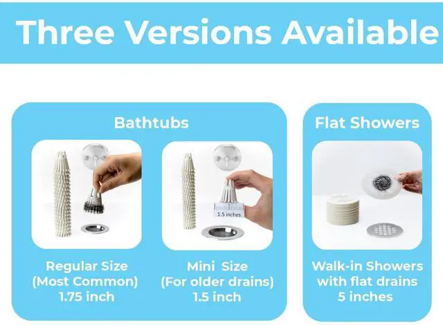 Alt view image 2 of 5 - 20 Pack | Flat Shower Drain Hair Catcher Strainer Trap | Eco-Friendly Bioplastic