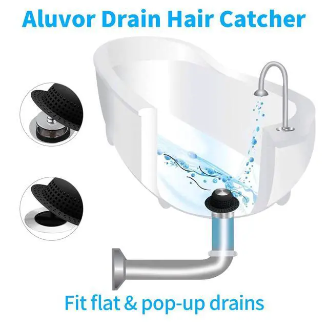 Alt view image 3 of 6 - Shower Drain Hair Catcher Bathtub Drain Cover Sink Drain Protector
