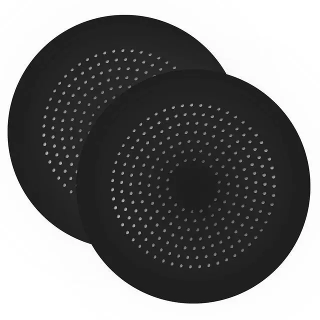 Main image of Shower Drain Hair Catcher, Silicone Drain Cover with Suction Cup,Shower Drain Protector Drain Strainer Hair Stopper for Kitchen Bathroom Bathtub Sink(New Black 2Pack)