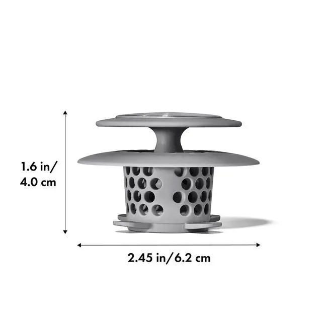 Alt view image 2 of 6 - Good Grips Stainless Steel Hair Catch Drain Protector