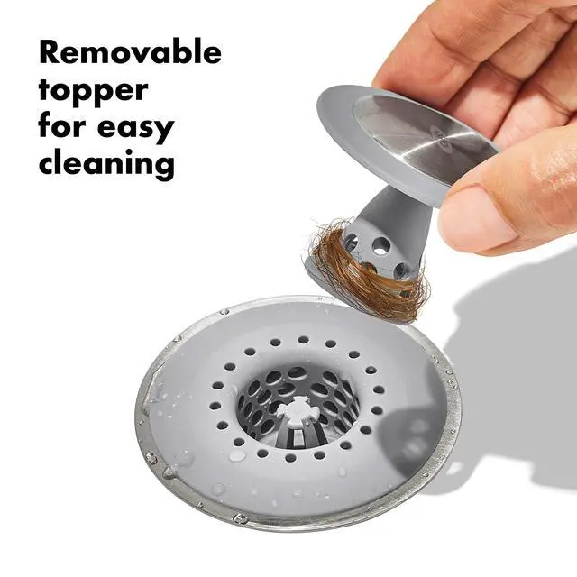 Alt view image 5 of 6 - Good Grips Stainless Steel Hair Catch Drain Protector