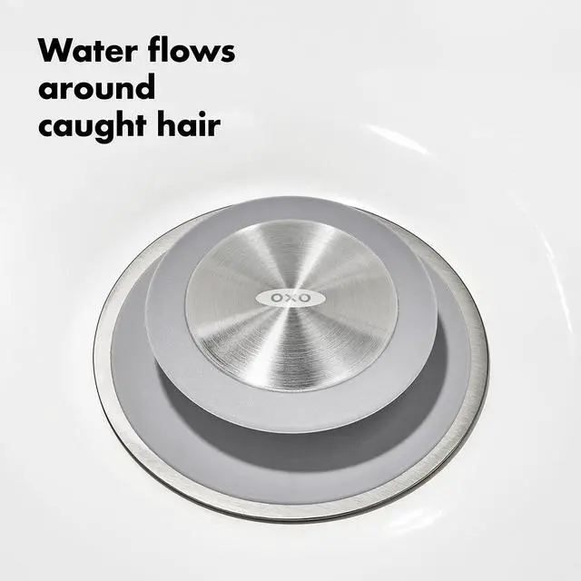Alt view image 6 of 6 - Good Grips Stainless Steel Hair Catch Drain Protector