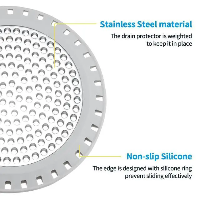 Alt view image 5 of 6 - Shower Drain Hair Catcher, Shower Drain Cover Bathtub Drain Strainer