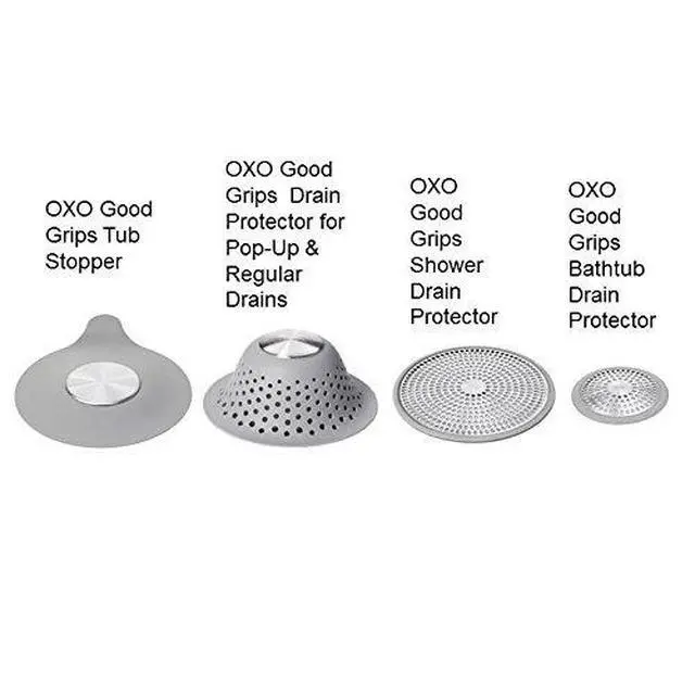 Alt view image 4 of 4 - Good Grips Silicone Shower & Tub Drain Protector, Hair Drain Catcher