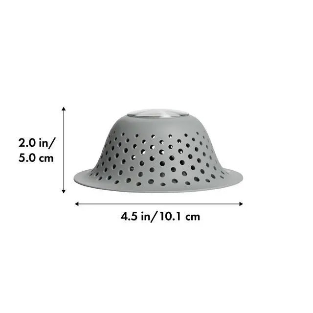Alt view image 2 of 4 - Good Grips Silicone Shower & Tub Drain Protector, Hair Drain Catcher