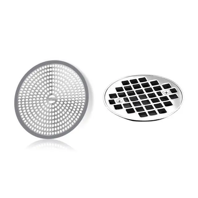 Alt view image 3 of 6 - Shower Drain Hair Catcher/Strainer/Stainless Steel and Silicone