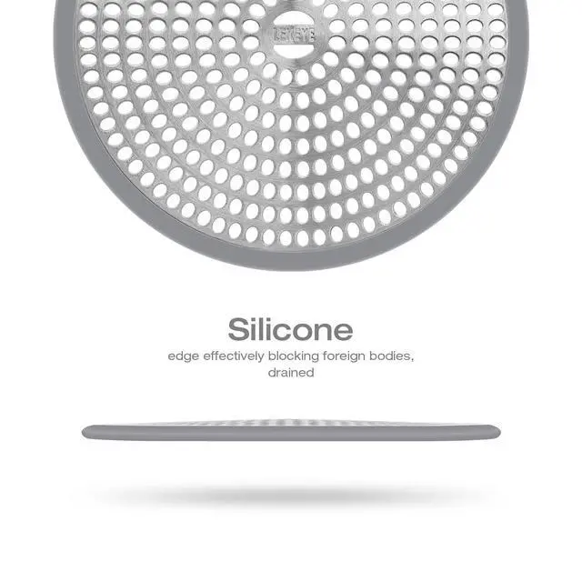 Alt view image 4 of 6 - Shower Drain Hair Catcher/Strainer/Stainless Steel and Silicone