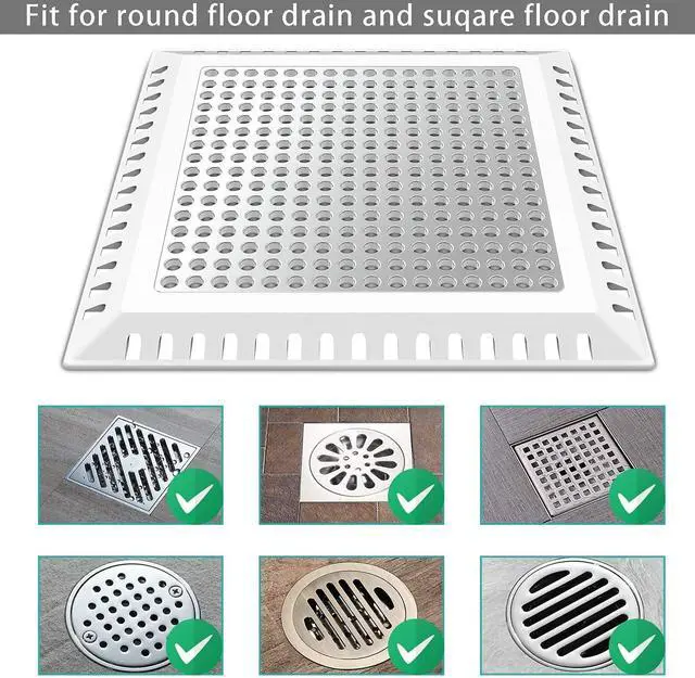 Alt view image 6 of 6 - Shower Drain Hair Catcher/Drain Strainer/Shower Drain Cover