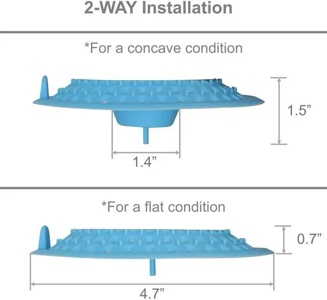 Alt view image 4 of 7 - Drain Protector Hair Catcher Drain Cover