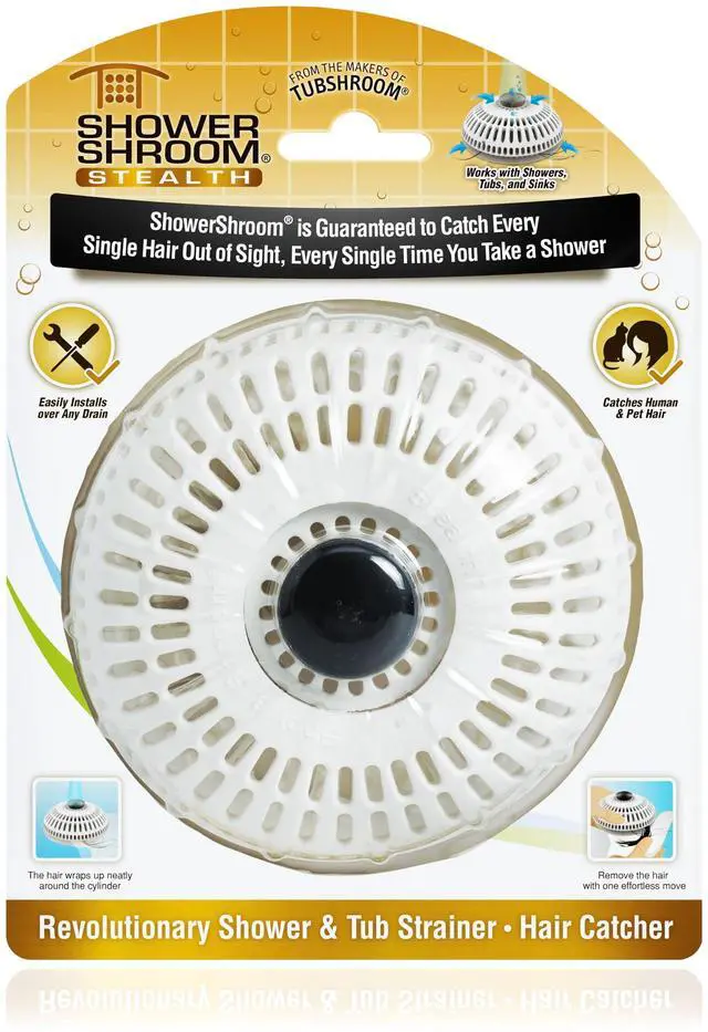 Main image of Stealth Shower Hair Drain Catcher - Hair Stopper for Shower Drain, Bathtub, and Bathroom Sink, Will Not Impede Water Flow, Bathtub Hair Catcher for Drain with No Installation Required