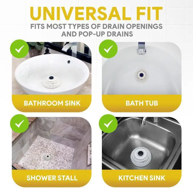 Alt view image 4 of 7 - Stealth Shower Hair Drain Catcher - Hair Stopper for Shower Drain, Bathtub, and Bathroom Sink, Will Not Impede Water Flow, Bathtub Hair Catcher for Drain with No Installation Required