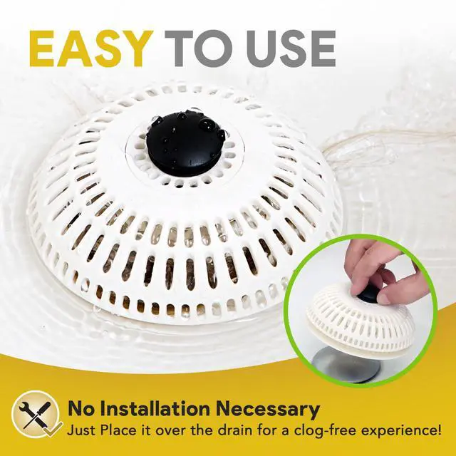 Alt view image 5 of 7 - Stealth Shower Hair Drain Catcher - Hair Stopper for Shower Drain, Bathtub, and Bathroom Sink, Will Not Impede Water Flow, Bathtub Hair Catcher for Drain with No Installation Required