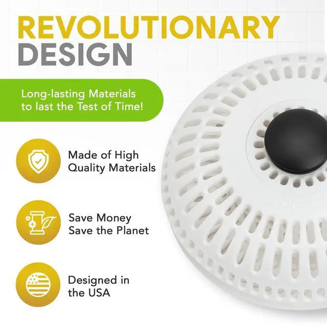 Alt view image 7 of 7 - Stealth Shower Hair Drain Catcher - Hair Stopper for Shower Drain, Bathtub, and Bathroom Sink, Will Not Impede Water Flow, Bathtub Hair Catcher for Drain with No Installation Required