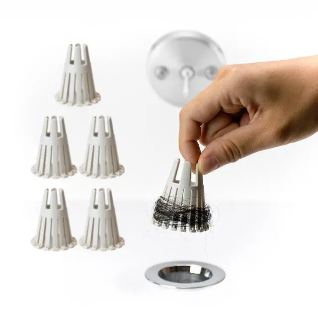 Main image of Hair Catcher Strainer Drain Protector Trap for Bathtub | Eco-Friendly Bioplastic | Stronger Reusable Version