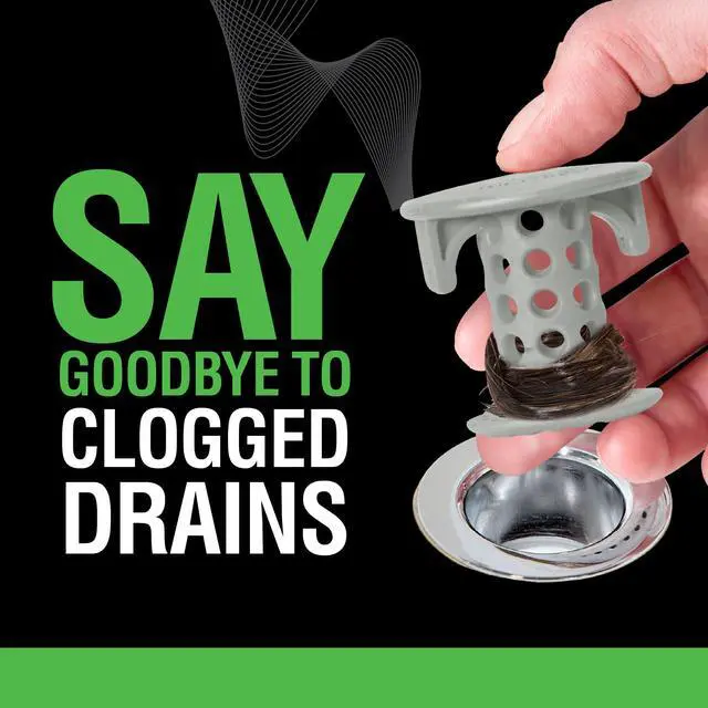 Alt view image 3 of 7 - SinkShroom The Revolutionary Sink Drain Protector Hair Catcher/Strainer/Snare, Gray