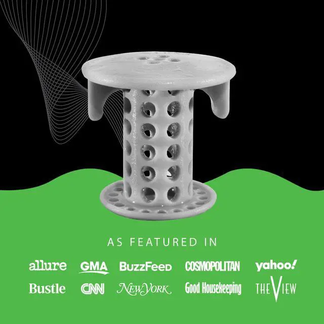 Alt view image 4 of 7 - SinkShroom The Revolutionary Sink Drain Protector Hair Catcher/Strainer/Snare, Gray