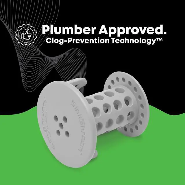 Alt view image 6 of 7 - SinkShroom The Revolutionary Sink Drain Protector Hair Catcher/Strainer/Snare, Gray