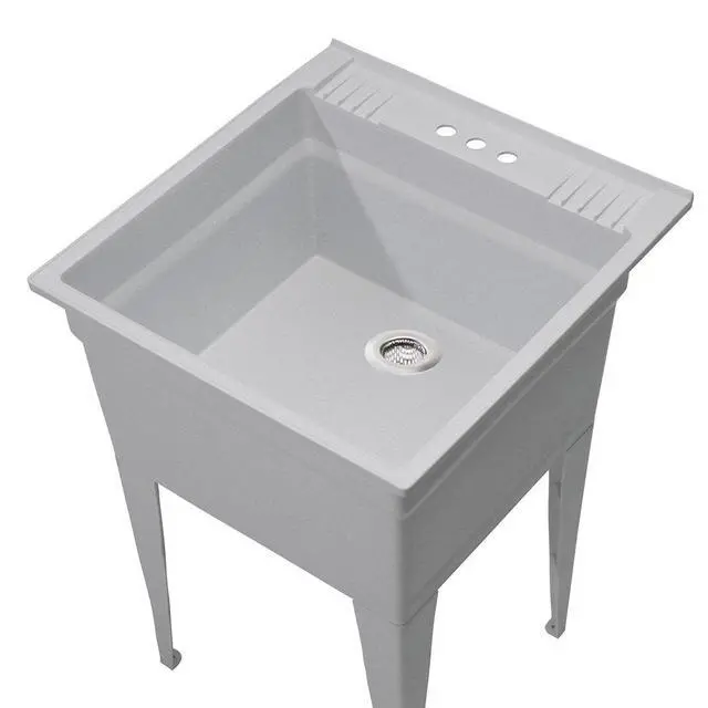 Alt view image 4 of 6 - 2 Pack - 2.25" Top / 1" Basket- Sink Strainer Bathroom, Utility, Slop, Laundry, RV and Lavatory Sink Drain Strainer Hair Catcher. Stainless Steel