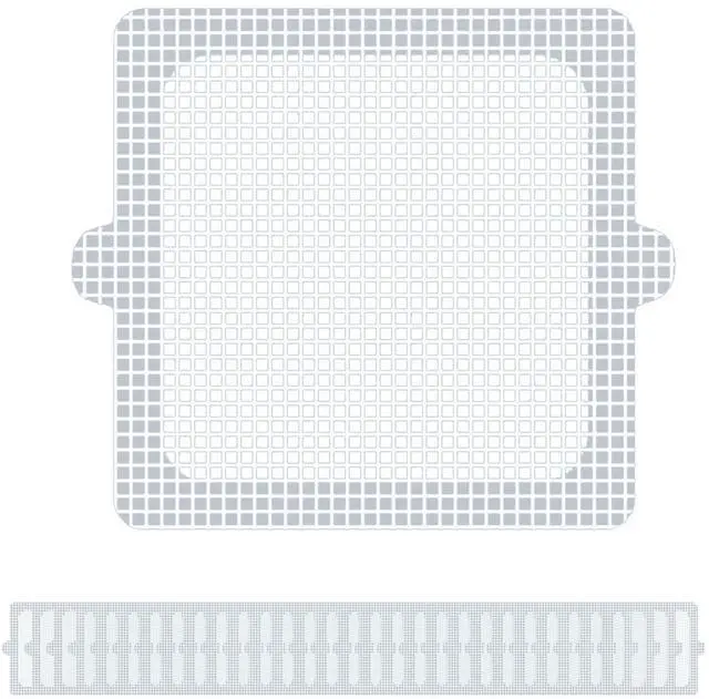 Main image of 4 Inch 30pcs Disposable Shower Drain Hair Catcher Mesh Stickers Floor Drain Sticker Disposable Drain Filter Hair Trap Sticker