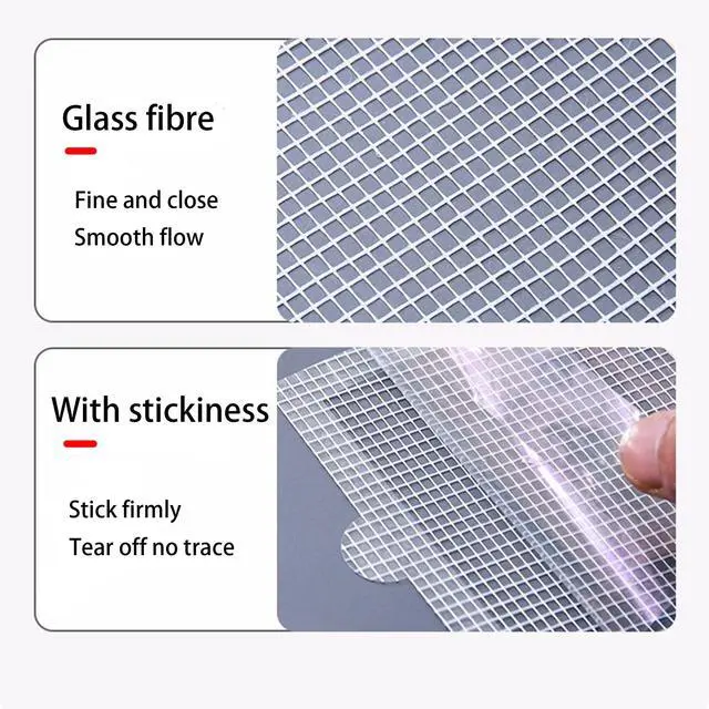 Alt view image 7 of 7 - 4 Inch 30pcs Disposable Shower Drain Hair Catcher Mesh Stickers Floor Drain Sticker Disposable Drain Filter Hair Trap Sticker